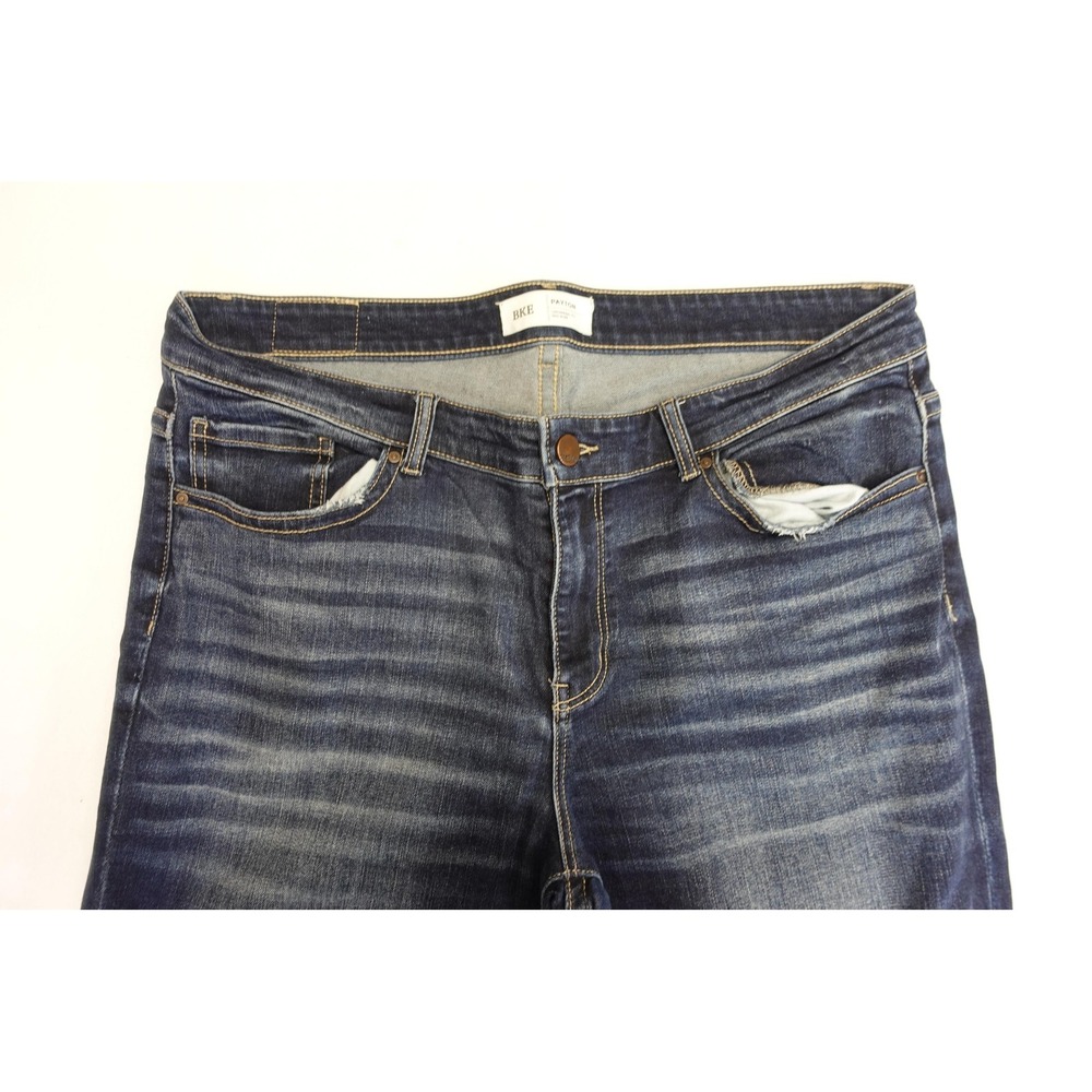 BKE Payton Jeans Womens 34x30 Blue Medium Wash Bootcut Stretch Denim Relaxed
